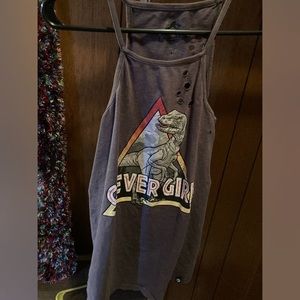 jurassic park clever girl raptor tank top